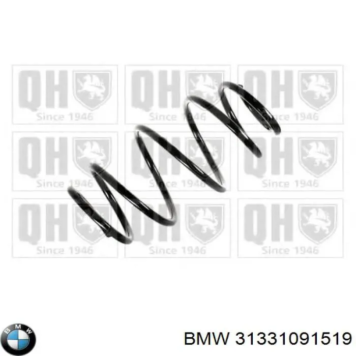 31331091519 BMW пружина передня