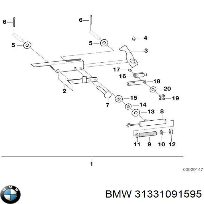 Купити 31331091595 BMW 