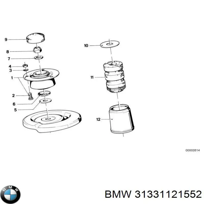  BMW 31331121552 ціна, від 328.16 USD
