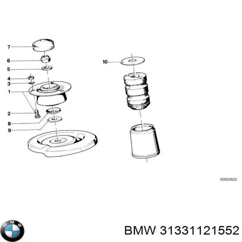 Купити 31331121552 BMW 
