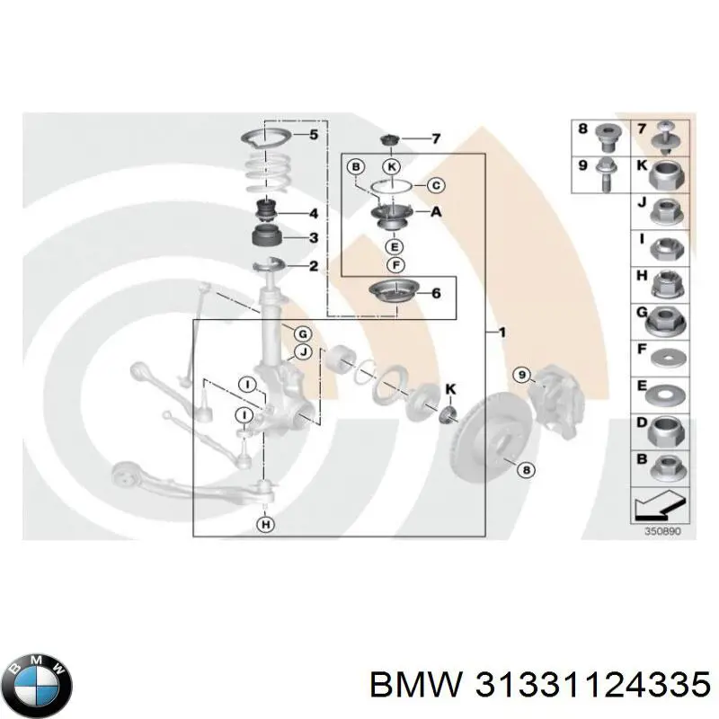 Пробка піддона двигуна BMW 31331124335 ціна, від 2.31 USD