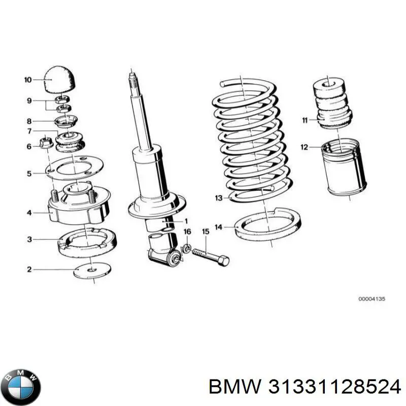 Тарілка передньої пружини BMW 31331128524 ціна, від 24.39 USD