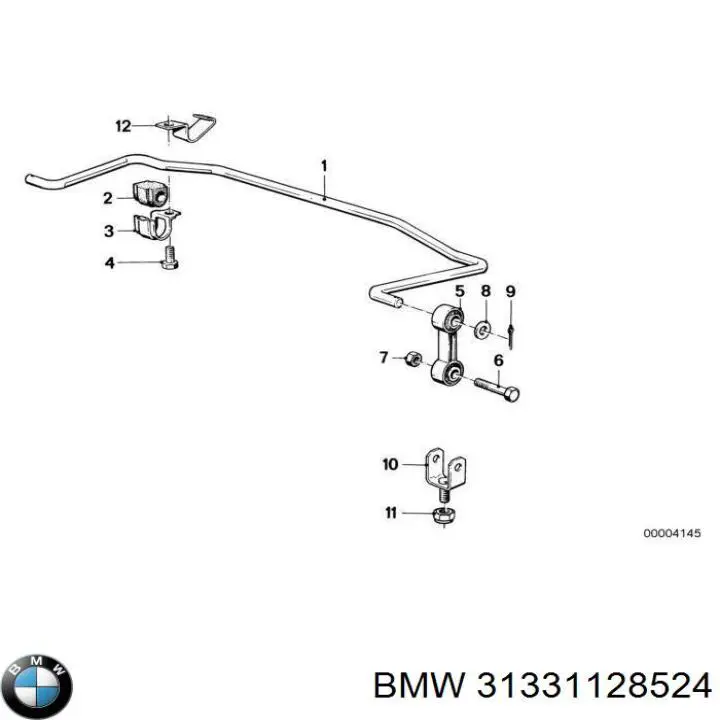 Відбійник передньої пружини 31331128524 BMW