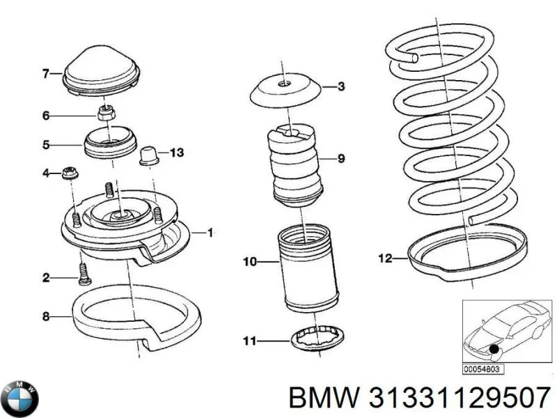 31331129507 BMW Шланг гідравлічної системи