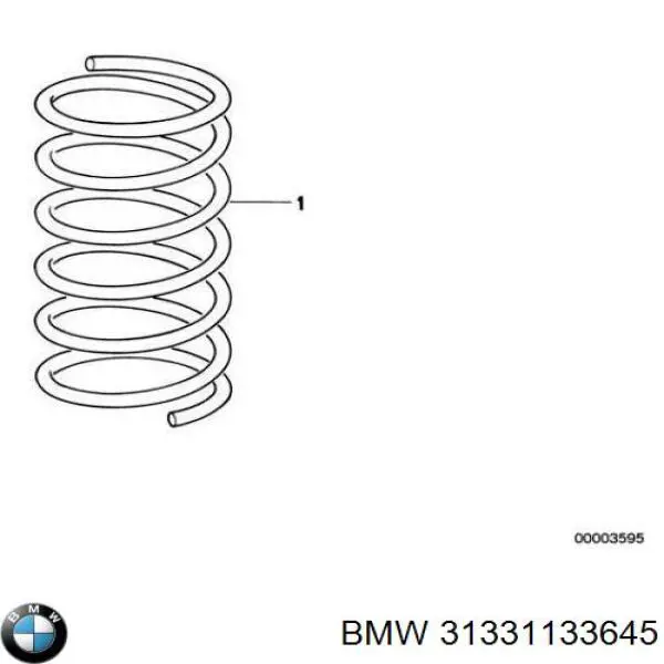Купити 31331133645 BMW Гвинтова пружина підвіска