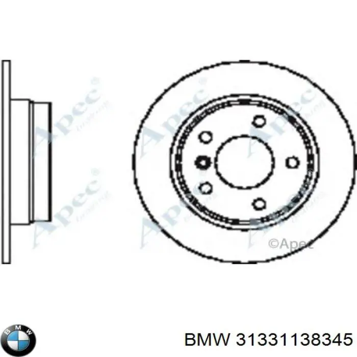 Пружина передня BMW 31331138345 ціна, від 22.91 USD