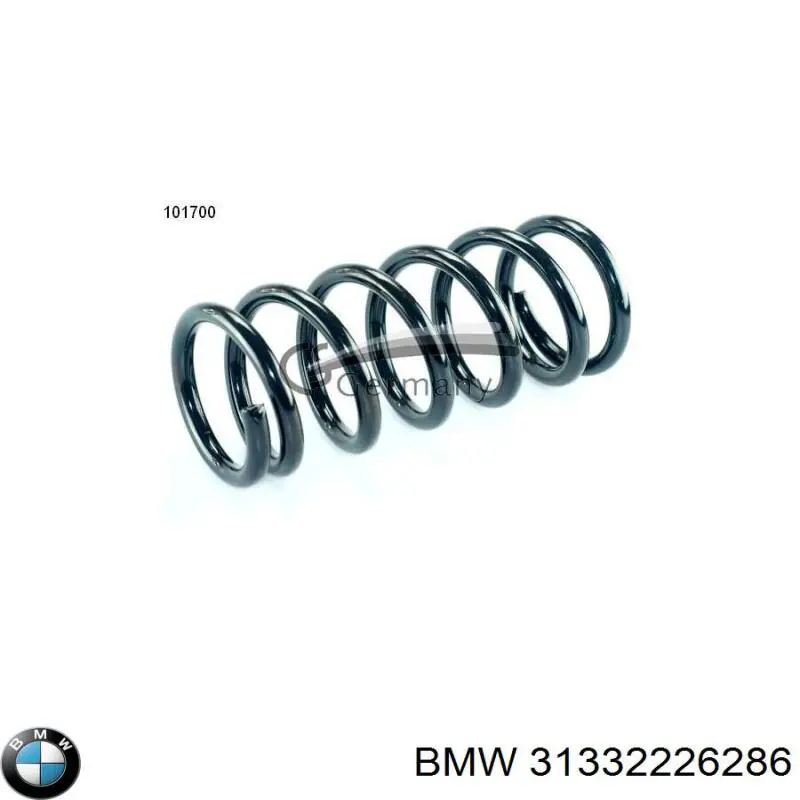 Пружина передня 31332226286 BMW