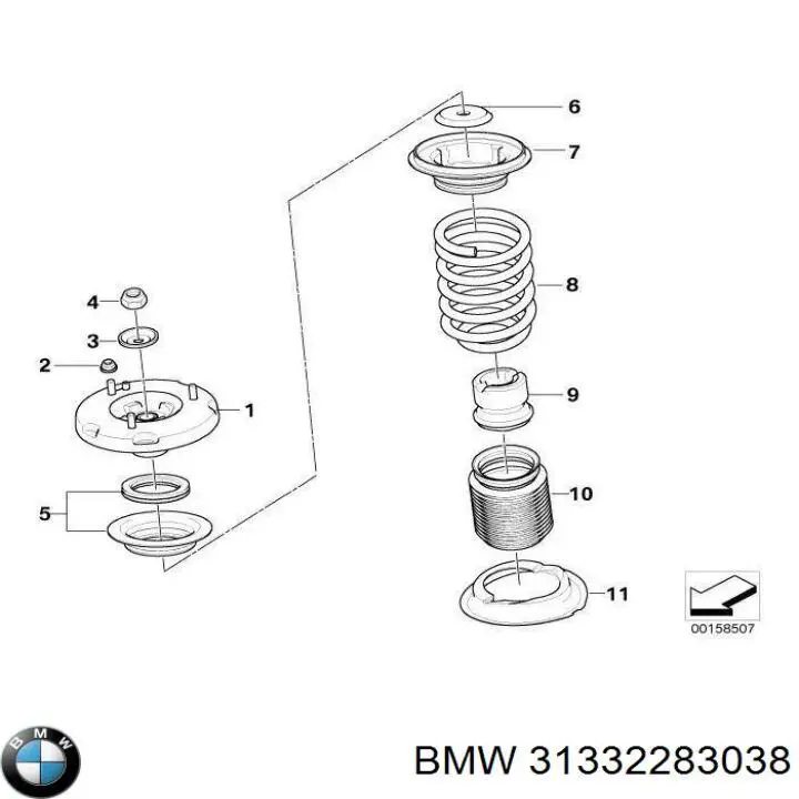 Купити 31332283038 BMW 