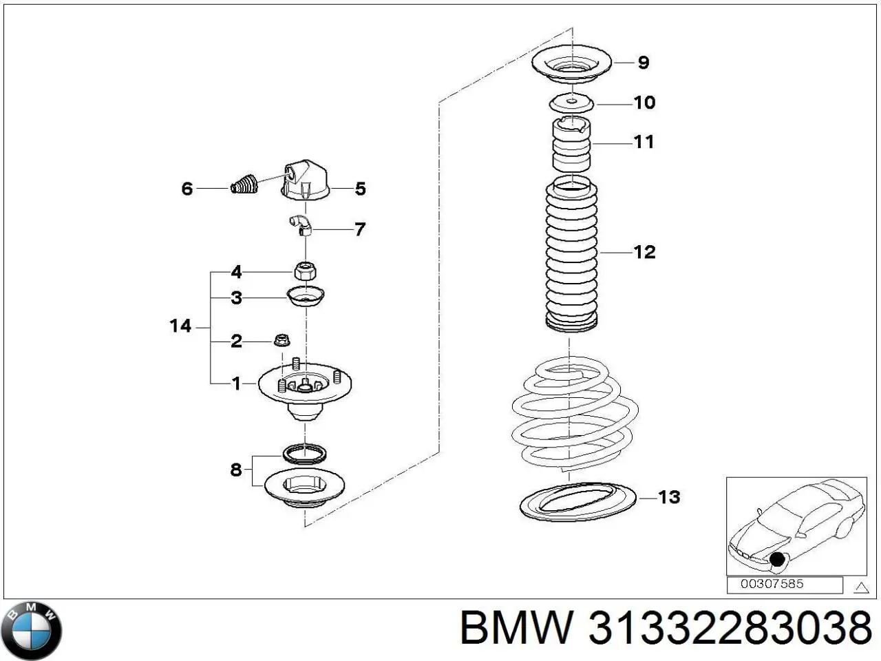 31332283038 BMW 