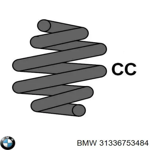 Пружина передня 31336753484 BMW