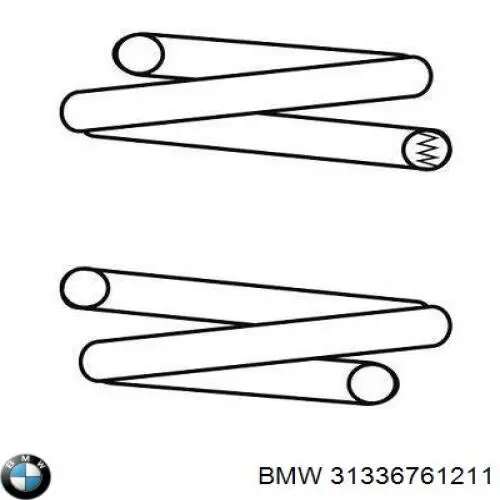 31336761211 BMW Пружина амортизатора передняя