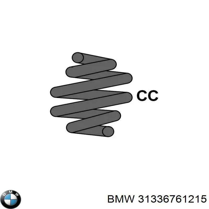 31336761215 BMW Пружина амортизатора передняя