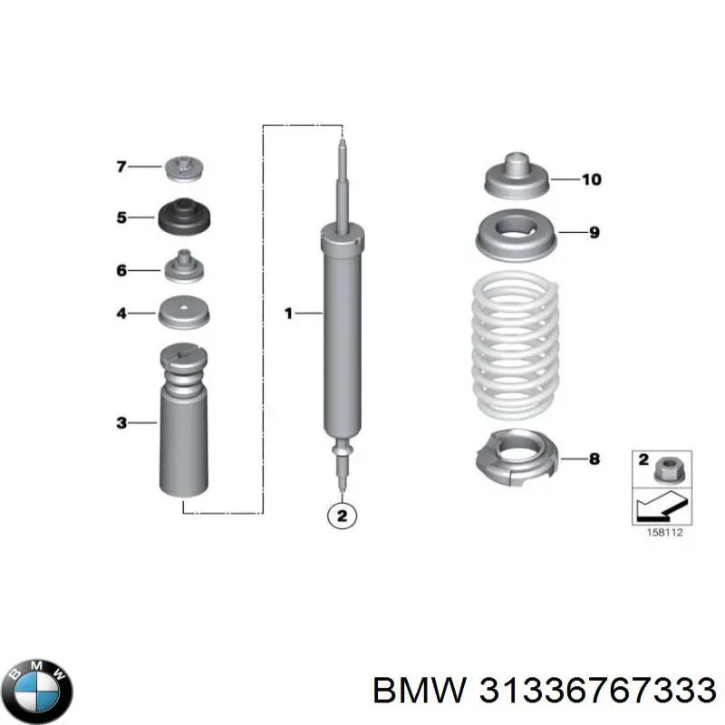Купити 31336767333 BMW Буфер-відбійник амортизатора переднього