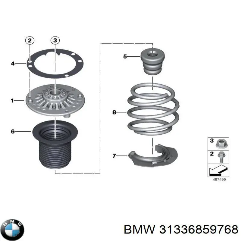 31336859768 BMW Буфер-відбійник амортизатора переднього