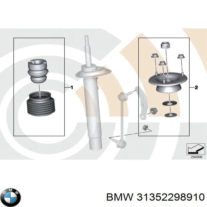 Купити 31352298910 BMW Опора амортизатора переднього