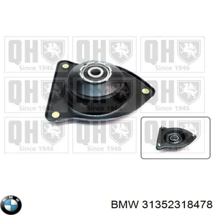 Опора стійки амортизатора переднього BMW 31352318478 ціна, від 239.78 USD