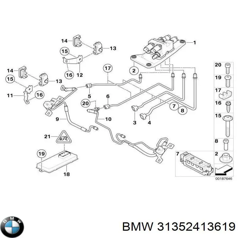 Купити 31352413619 BMW Опора амортизатора переднього