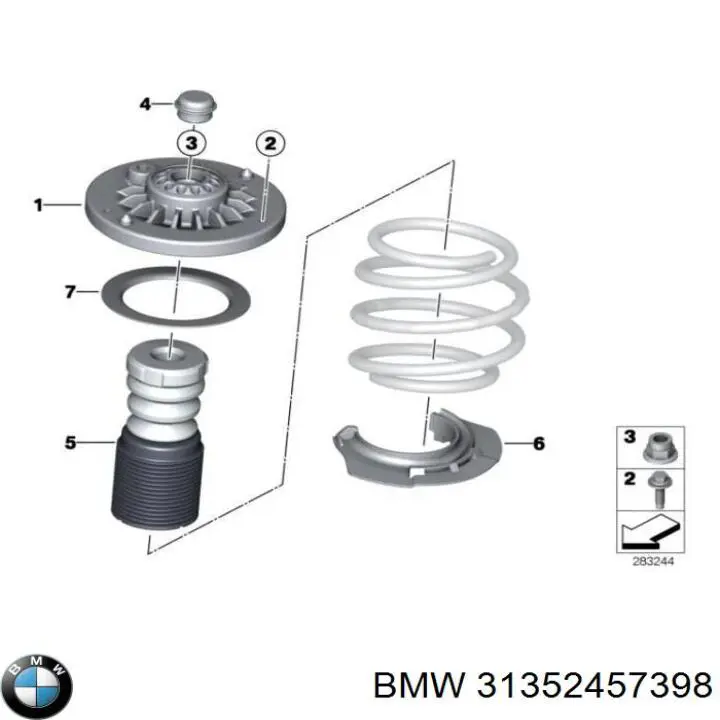 31352457398 BMW Кріплення переднього амортизатора