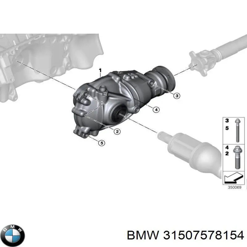 Редуктор переднього моста 31507578154 BMW