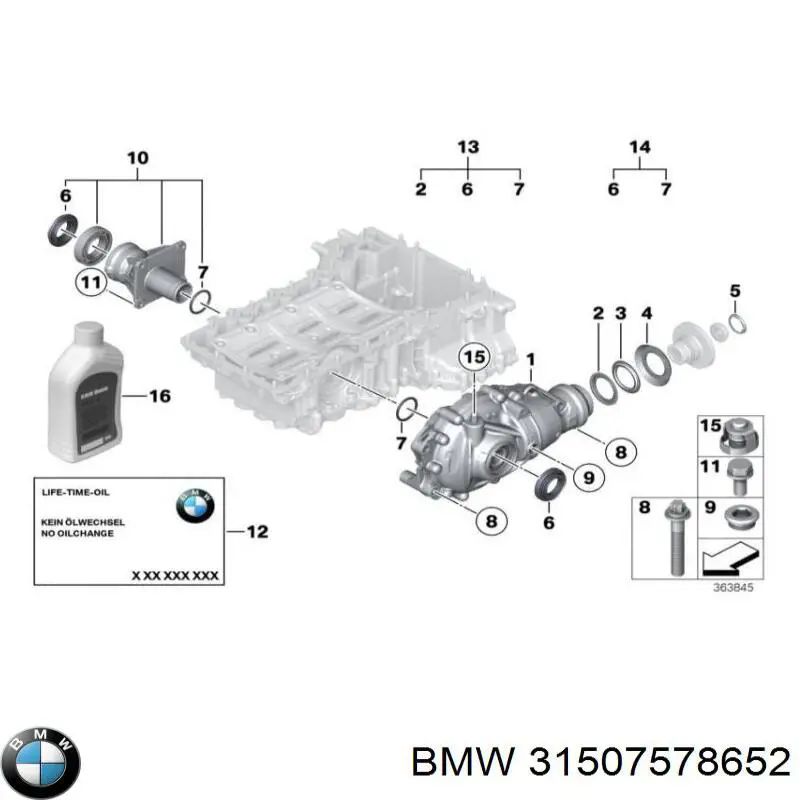 Вал приводу піввісь, проміжний BMW 31507578652 ціна, від 19.05 USD