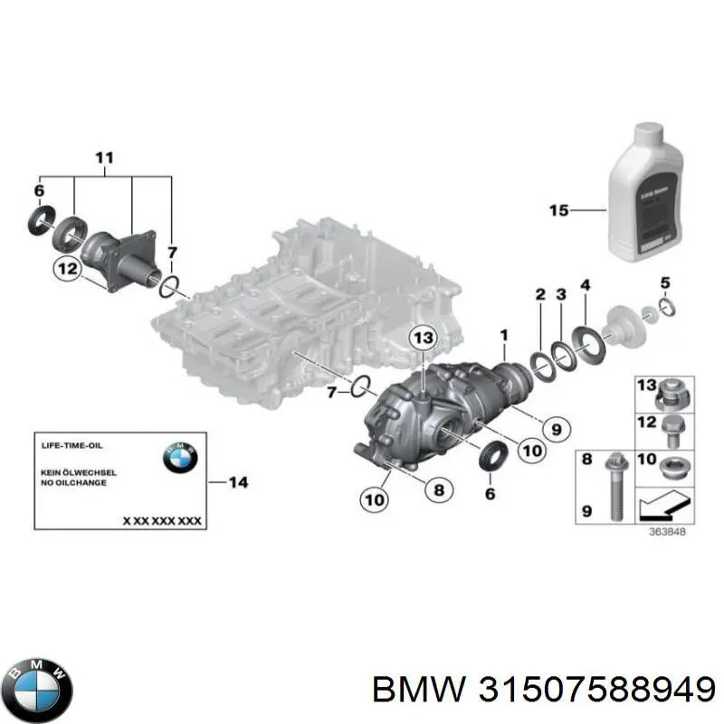 Втулка механізму перемикання передач BMW 31507588949 ціна, від 21.68 USD