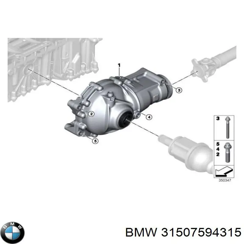 Редуктор переднього моста 31507594315 BMW