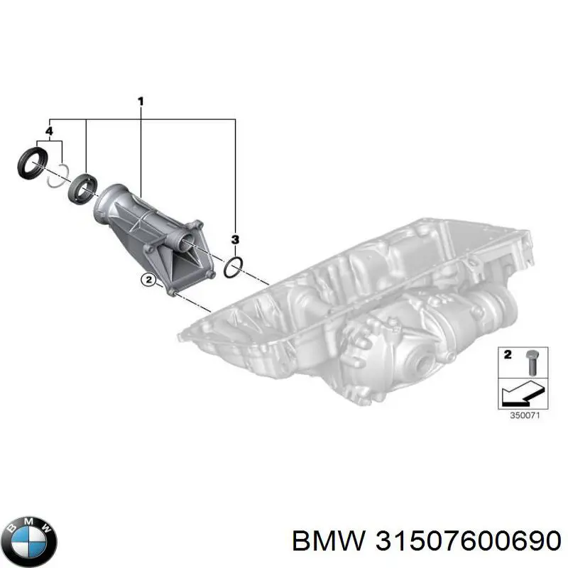 Купити 31507600690 BMW Підвісний підшипник передньої піввісі