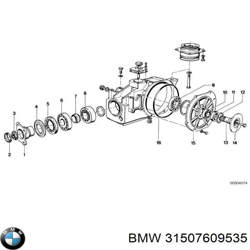 Сальник хвостовика редуктора заднього моста на BMW X5 (E53)