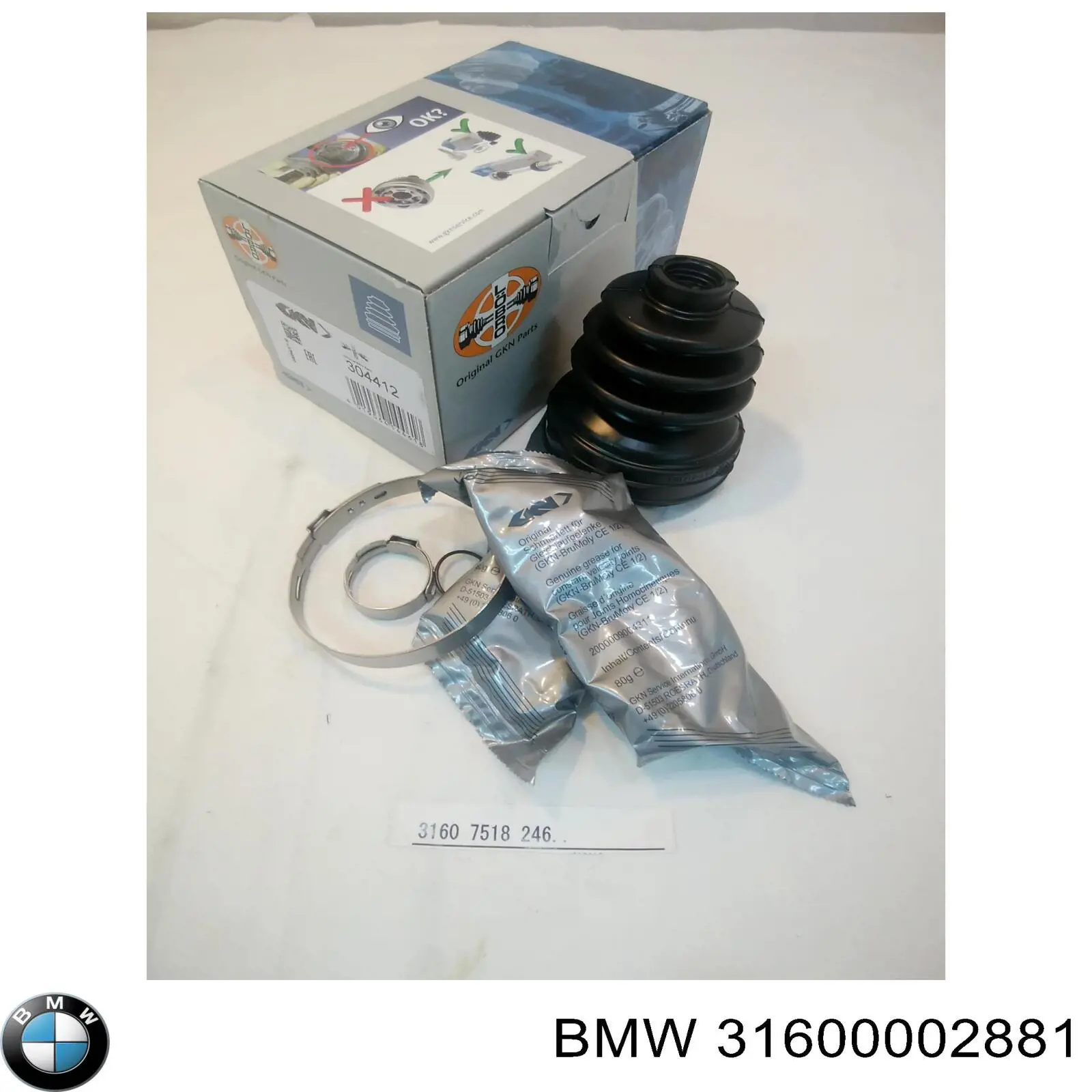 Пильник гранати внутрішній, передній півосі BMW 31600002881 ціна, від 7.12 USD