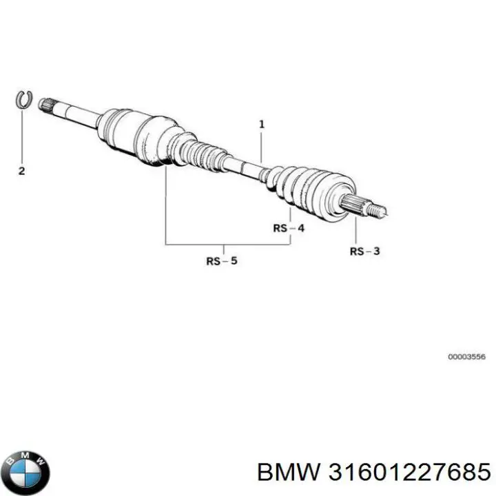 Піввісь передня, права Renault (RVI) 7700111313 ціна, від 87.50 USD