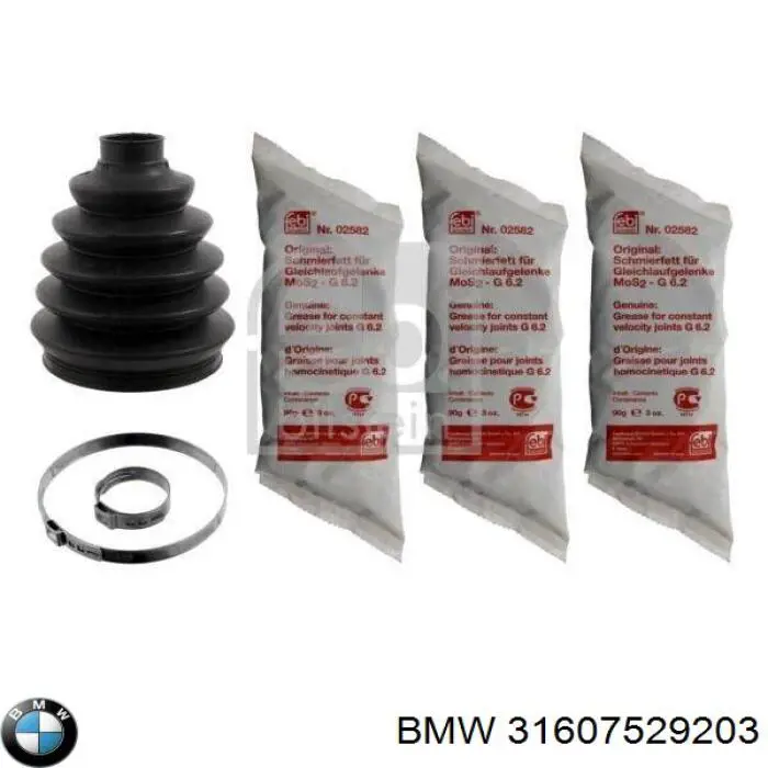 Пильник шарніра кутових швидкостей зовнішній передній BMW 31607529203 ціна, від 6.59 USD