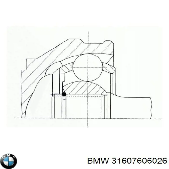Піввісь передня, права BMW 31607606026 ціна, від 117.25 USD