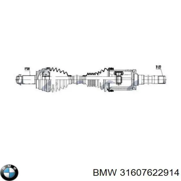 31607622914 BMW піввісь (привід передня, права)