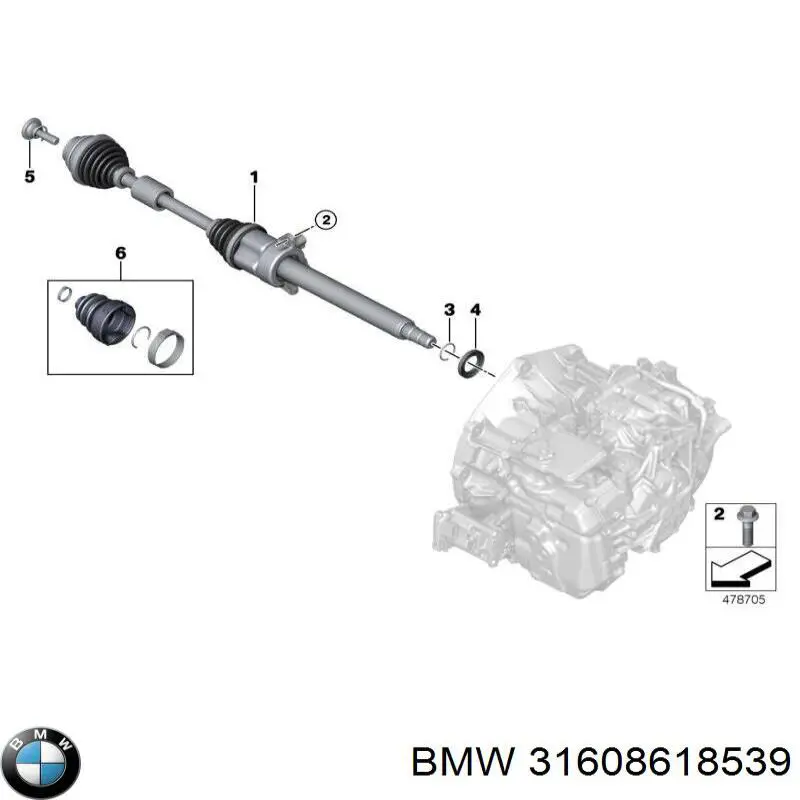 Пильник ШРУСа внутрішній лівий GKN-Spidan 0036024