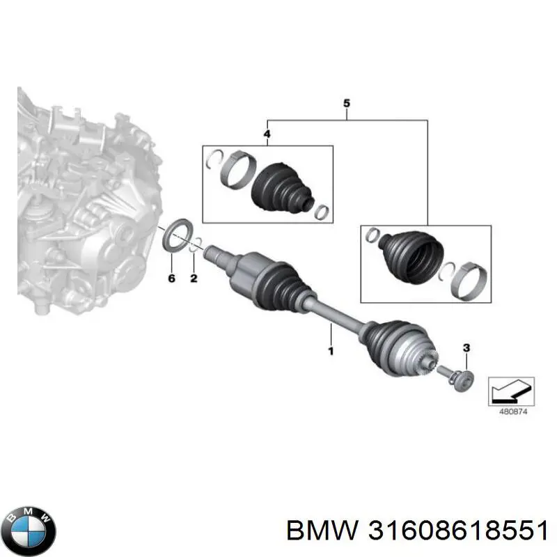  BMW 31608618551 ціна, від 86.46 USD