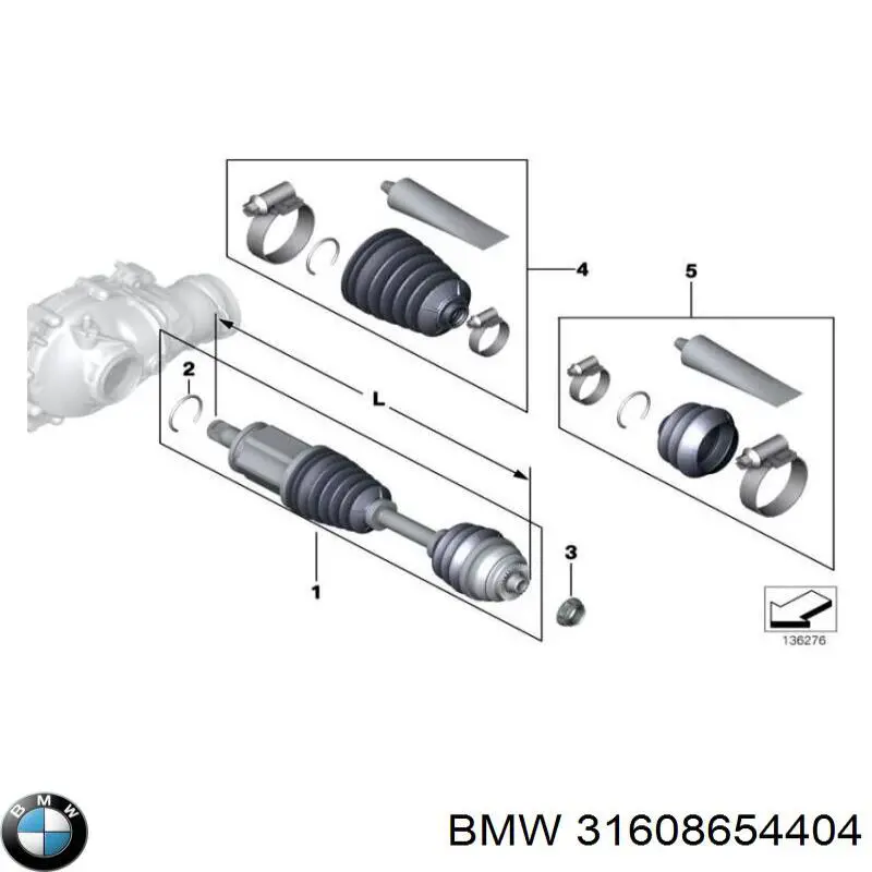  BMW 31608654404 ціна, від 22.73 USD