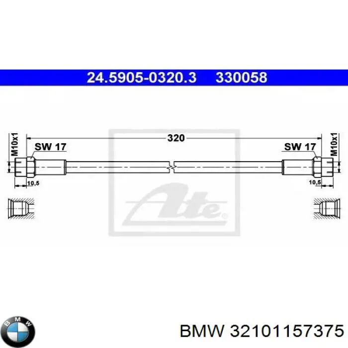Druckschlauch kupplung >>> цена без учета стоимости доставки на BMW 5 E34