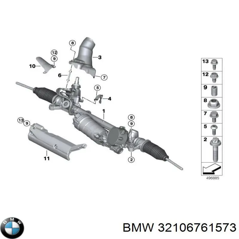 Рульова рейка на BMW 3 G20