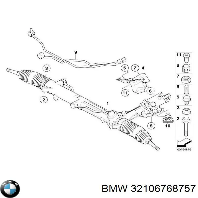 Трубка/шланг подачі масла до турбіни BMW 32106768757 ціна, від 101.32 USD
