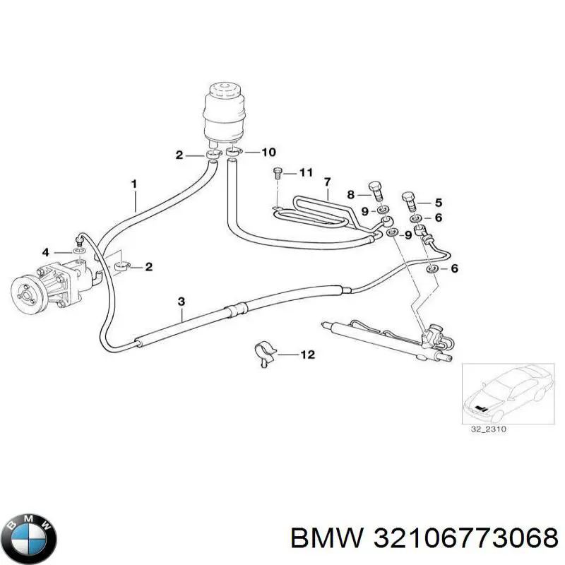 Купити 32106773068 BMW 