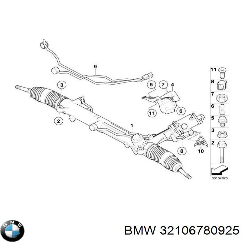 Рейка рульова 32106780925 BMW