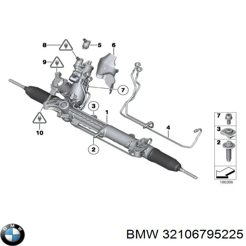 32106793201 BMW рейка рульова