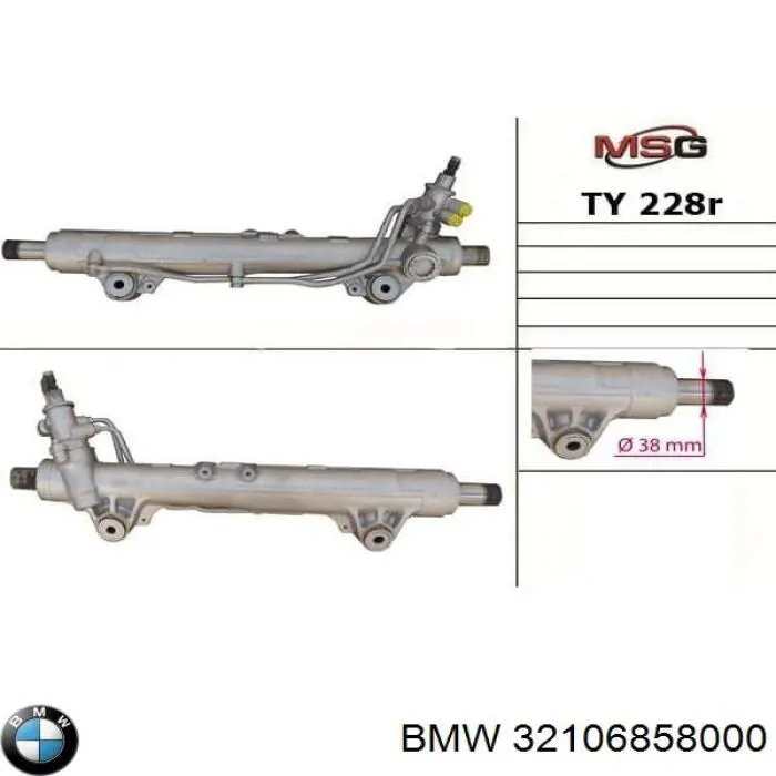 32106858000 BMW Рейковий рульовий механізм