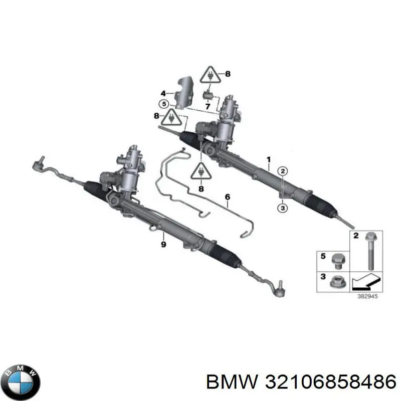 Управління рульове в зборі BMW 32106786400 ціна, від 599.27 USD