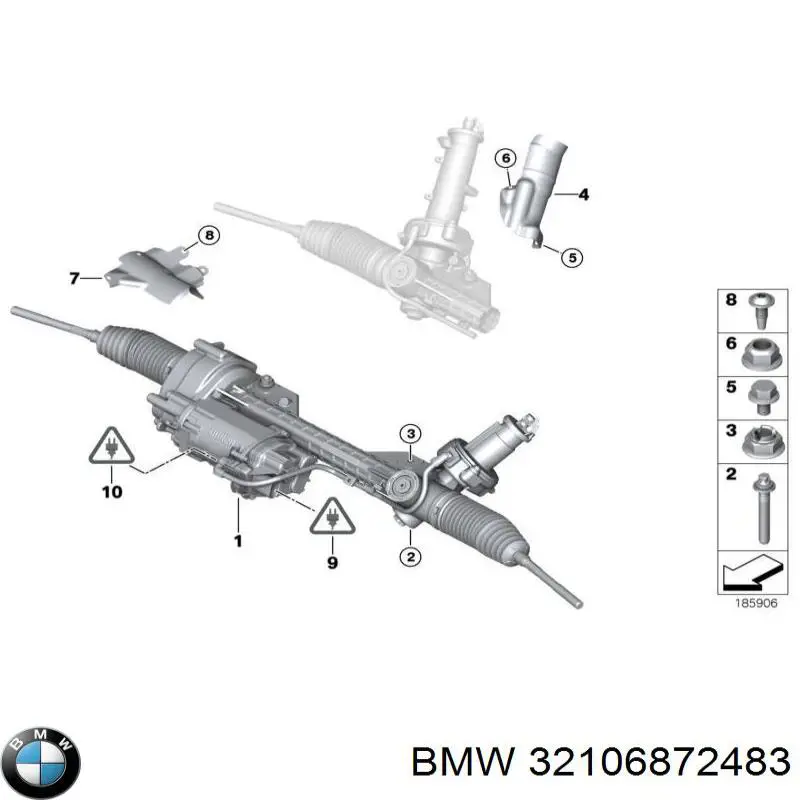 32106868227 BMW Рейковий рульовий механізм
