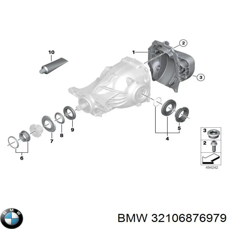 32106876979 BMW Пильник рульової