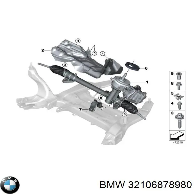Купити BW417NLA0R MSG Рульова рейка
