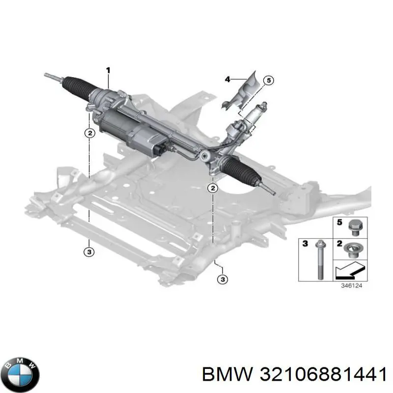 Рульова рейка на BMW X5 F15, F85