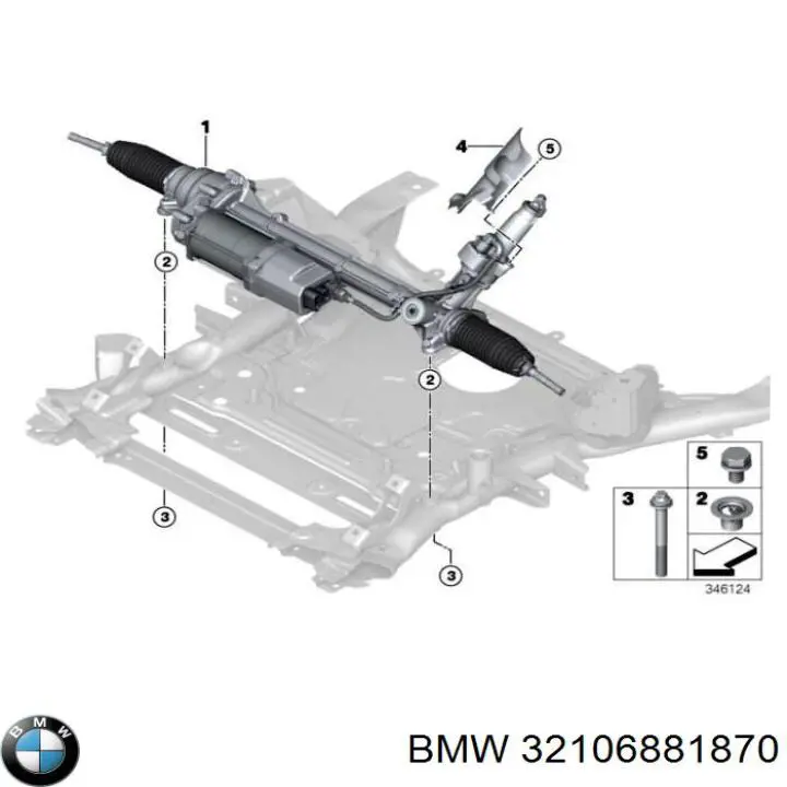 32106889097 BMW Рейковий рульовий механізм