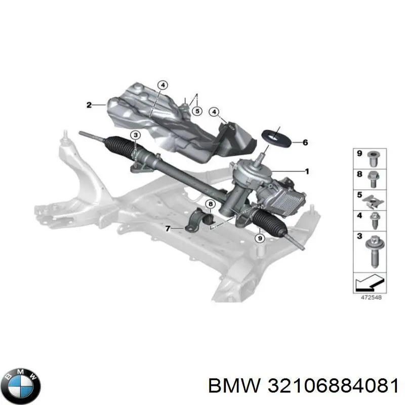 32106876123 BMW рейка рульова